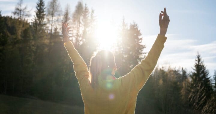 woman enjoying financial independence